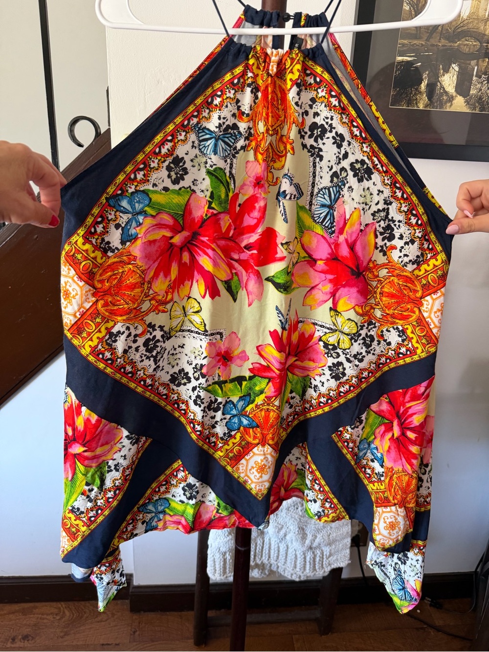 Boston Proper Floral Boho Top - Picture 4 of 8